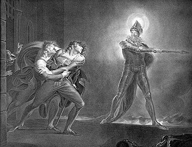   Henry Fuseli, Hamlet and the Ghost amleto e lo spettro di suo padre 
